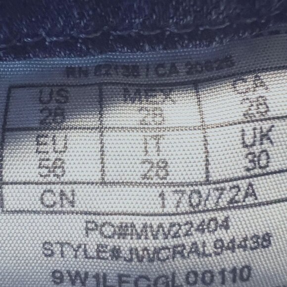 Guess-Los Angeles Women's Sz.28 Distressed Frayed Bottom Kick Crop Jeans-Vintage - Picture 14 of 16